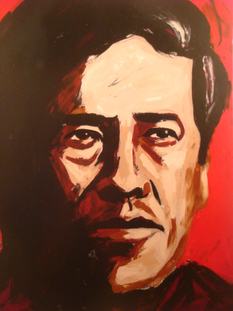 Monoprint of Cesar Chavez by SALOMON HUERTA